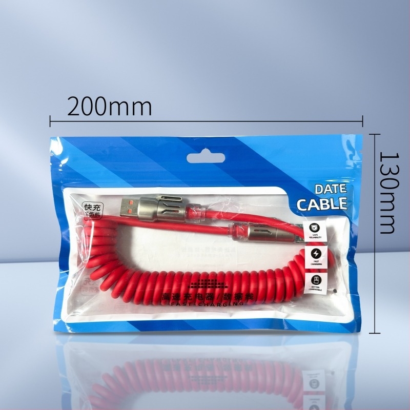 240W četiri u jednome auto kabel za podatke s USB-C i Lightning — ultra brzo punjenje, aromaterapija, duljina 1–2 m