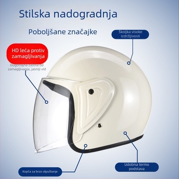 Kaciga za električni bicikl, unisex, polu-kaciga, četiri godišnja doba, protiv magljenja, prozračna, zaštita