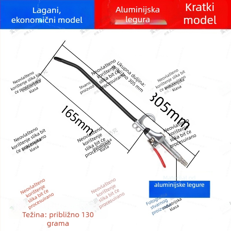 Pneumatsko visokotlačno puhalo za prašinu i čađu
