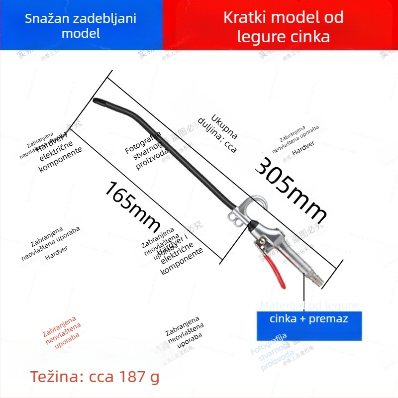 Pneumatsko visokotlačno puhalo za prašinu i čađu