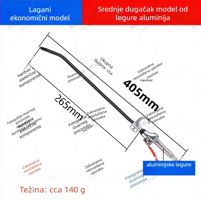Pneumatsko visokotlačno puhalo za prašinu i čađu