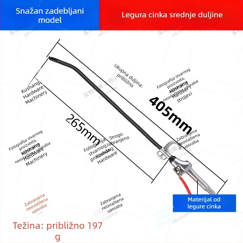 Pneumatsko visokotlačno puhalo za prašinu i čađu