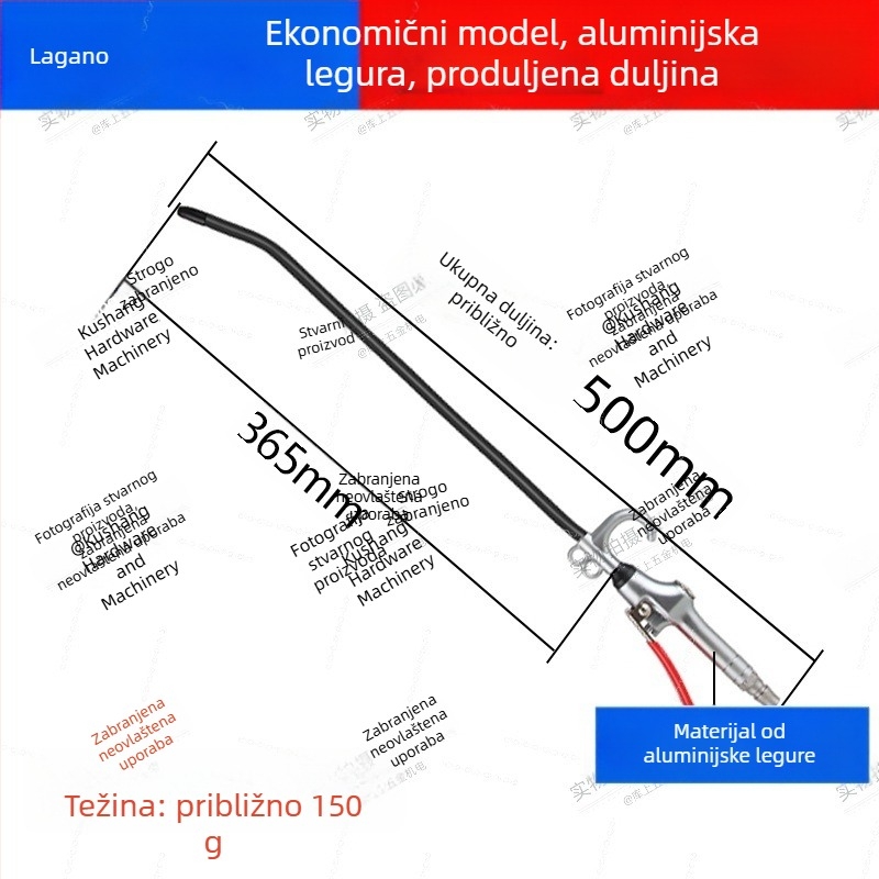 Pneumatsko visokotlačno puhalo za prašinu i čađu