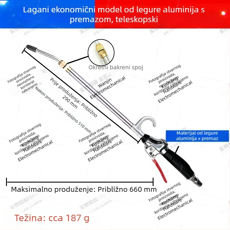 Pneumatsko visokotlačno puhalo za prašinu i čađu