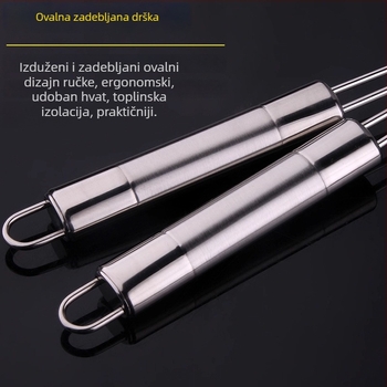 Nehrđajući čelična mrežasta kašika s kukom – za kuhanje juhe, prženje, knedle i rezance