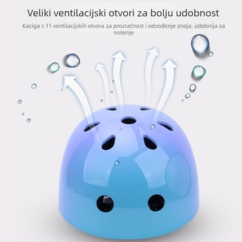 Dječja kaciga za bicikl – poluotvorenog tipa, pogodna za vožnju biciklom, rolanje, skejtanje i balansni bicikl