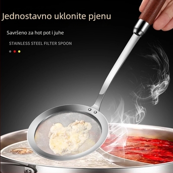 304 nehrđajući čelik, kuhinjsko sito i filtr, filter za sojino mlijeko, cjedilo za knedle i wontone, zaštita od prskanja ulja