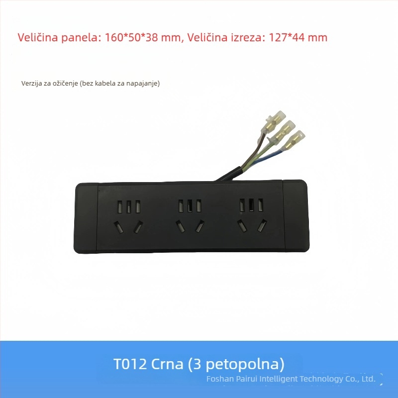 Parika Ugrađeni stolni razvodnik s USB punjenjem – Višefunkcionalni produžni blok