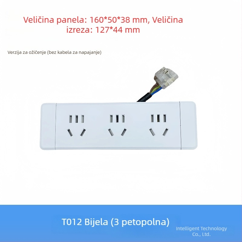 Parika Ugrađeni stolni razvodnik s USB punjenjem – Višefunkcionalni produžni blok