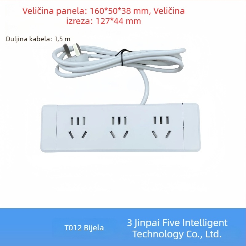 Parika Ugrađeni stolni razvodnik s USB punjenjem – Višefunkcionalni produžni blok