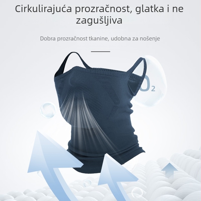Vjetrovita topla maska za vožnju biciklom, unisex, bezšivna maska za kacigu, prozračan ovratnik za vrat, zaštita od hladnoće i pokrivanje lica