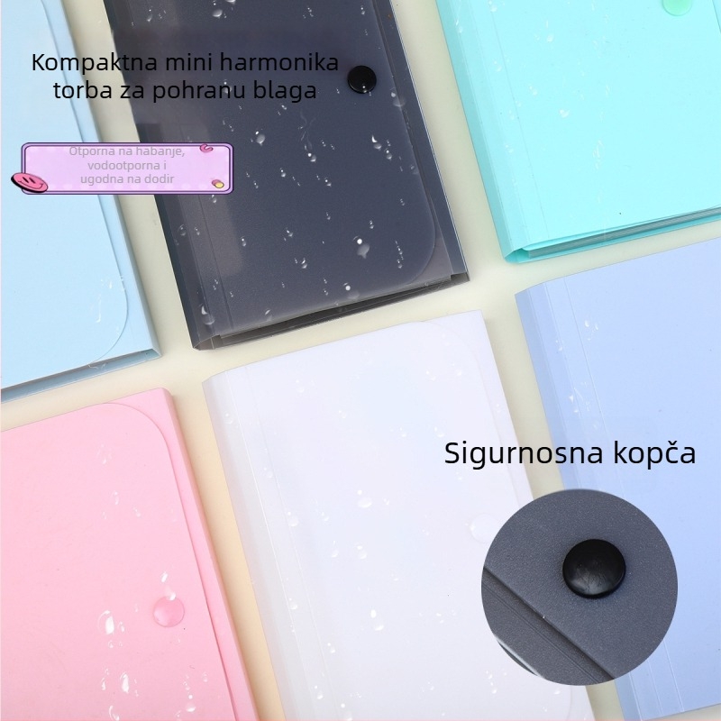 Kompaktni akordeon-organizator za dokumente, formata A6, sa 13 pretinaca
