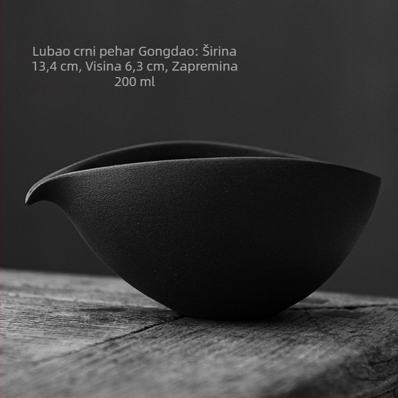 Kung Fu tea set s Gongdao šalicom od keramike s antik glazom, ručno izrađeni dijel za odvajanje čaja i šalice s oblikom kljuna, u japanskom stilu