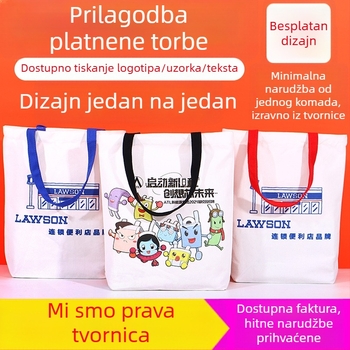 Prilagođena platnena torba s logom – ekološka torba za kupovinu