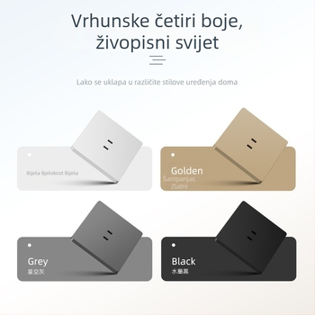 Zidni panel utičnica tipa 86, skrivena ugradnja, s 2/4/6 utičnicama