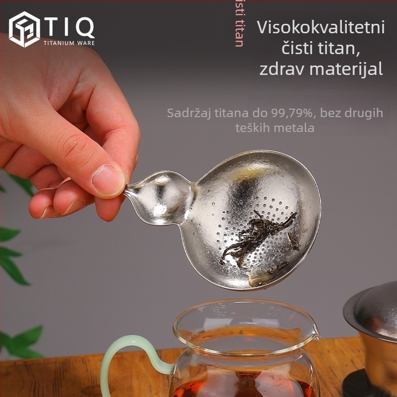 Titanijev čajni filter s oblikom bundeve za Gongfu čajni set