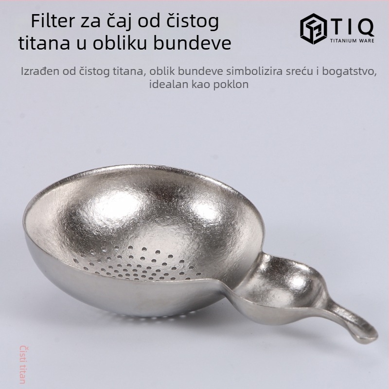 Titanijev čajni filter s oblikom bundeve za Gongfu čajni set