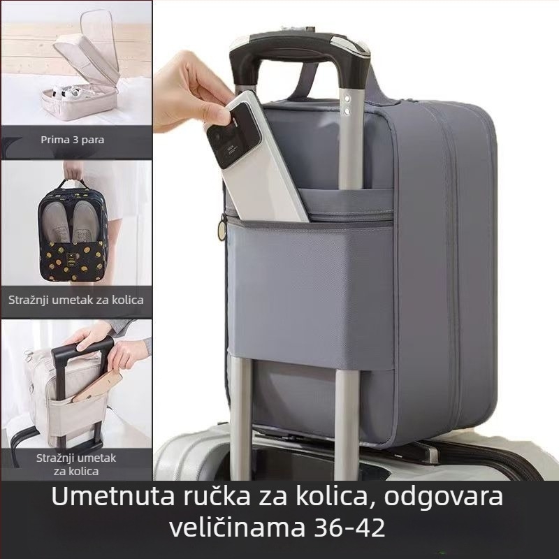 Višeslojna torba za čuvanje cipela za putovanja, prijenosna, vodootporna i otporna na prašinu