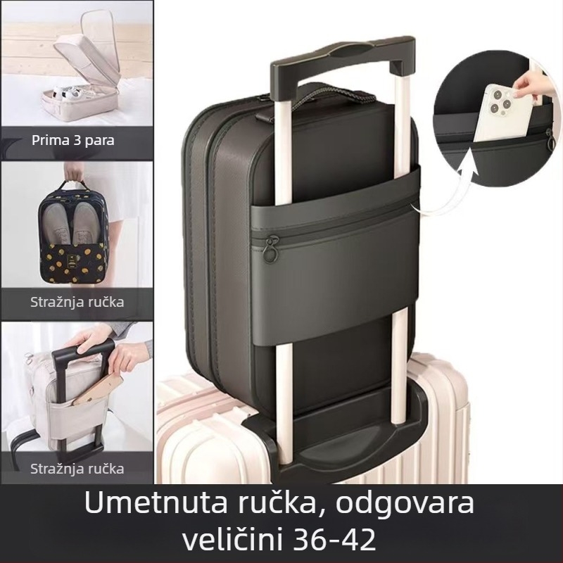 Višeslojna torba za čuvanje cipela za putovanja, prijenosna, vodootporna i otporna na prašinu