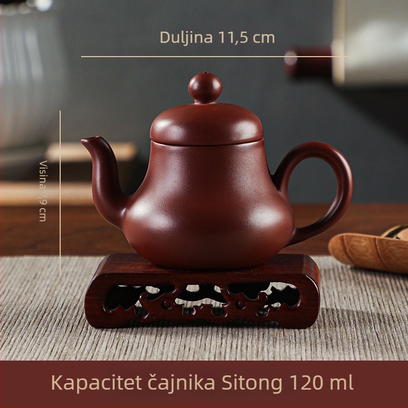 Chaozhou Zhu Ni čajnik od ljubičaste gline – ručna izrada, mali kapacitet, čajni set