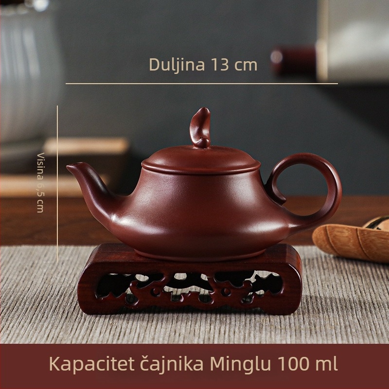 Chaozhou Zhu Ni čajnik od ljubičaste gline – ručna izrada, mali kapacitet, čajni set