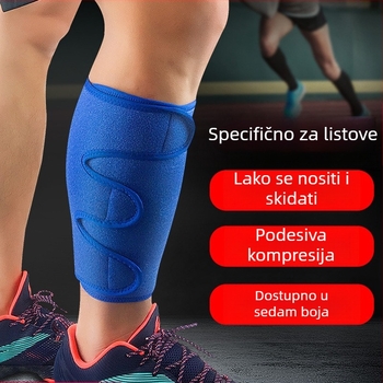 Zaštitna navlaka za listove mišiće s podesivim tlakom, zaštita za nogu za vanjske sportove, muško/žensko, pogodna za planinarenje, vožnju, trčanje i nogomet