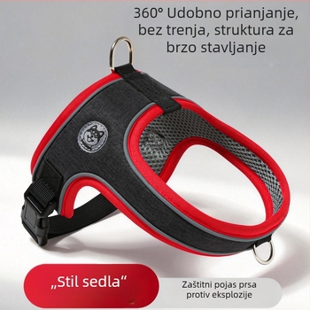 Vodič za psa u stilu sedla s prslukom za male i srednje pse