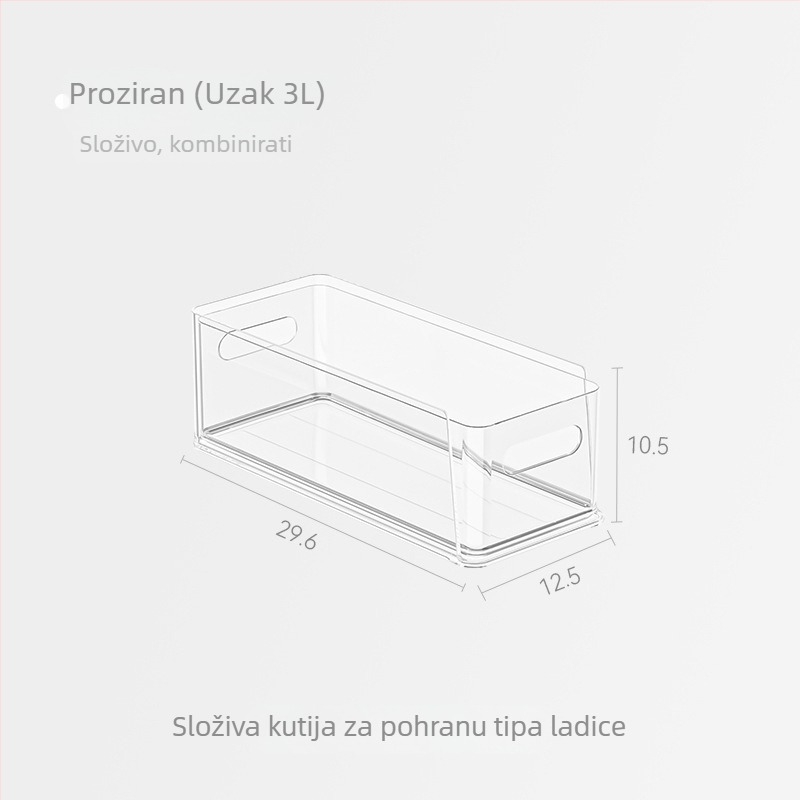 Prozirni stolni organizator za dokumente i uredske potrepštine s ladicama, mogućnost slaganja
