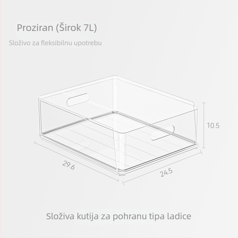Prozirni stolni organizator za dokumente i uredske potrepštine s ladicama, mogućnost slaganja