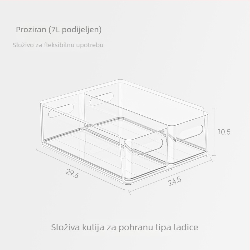 Prozirni stolni organizator za dokumente i uredske potrepštine s ladicama, mogućnost slaganja