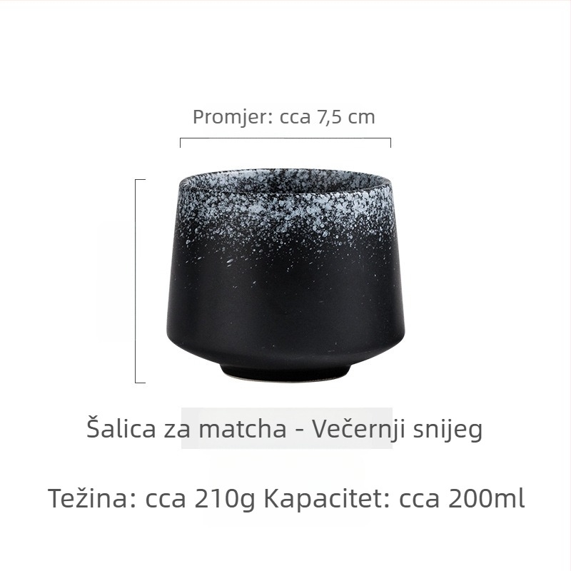 Keramička šalica u japanskom stilu: jednostavan, kreativni, retro dizajn za čaj, vodu, matcha i kavu; pogodna za kućnu upotrebu i za kafiće.