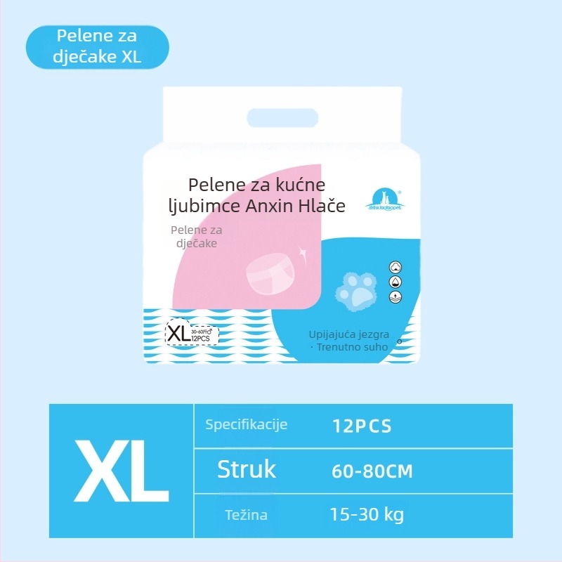 Jednokratne pelene za pse malih pasmina, ženske higijenske hlačice za corgije i toy pudla, kućne pelene