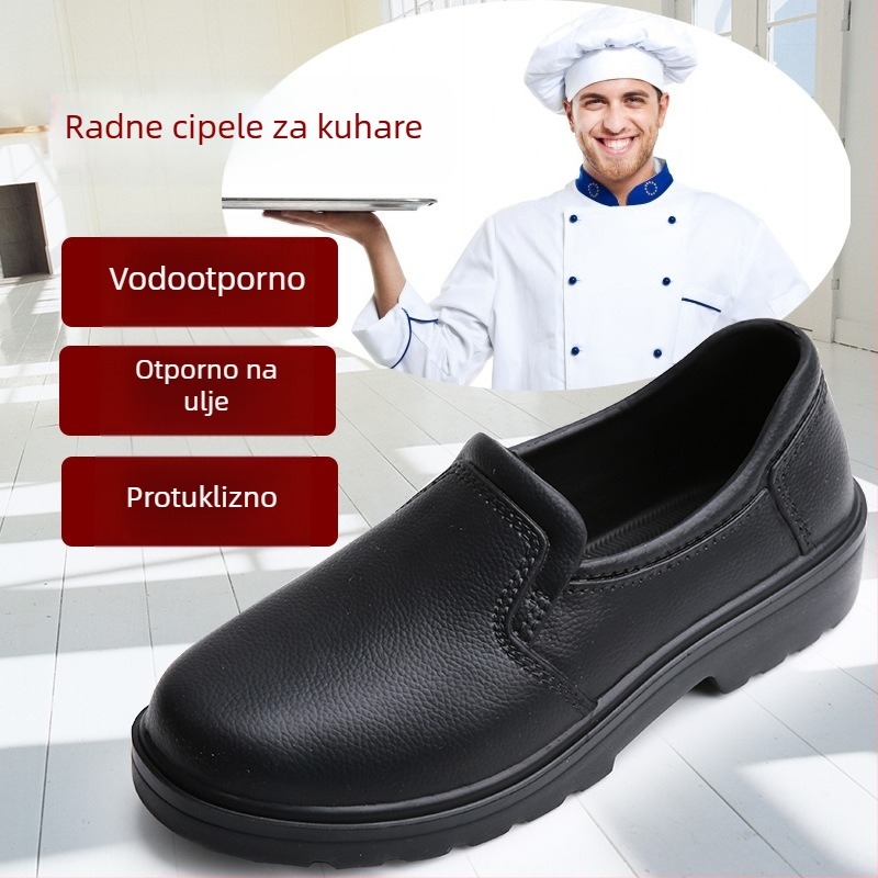 Kuharske cipele od EVA gume, crne, protuklizne, vodootporne i otporne na ulje, radne cipele za kuhinju