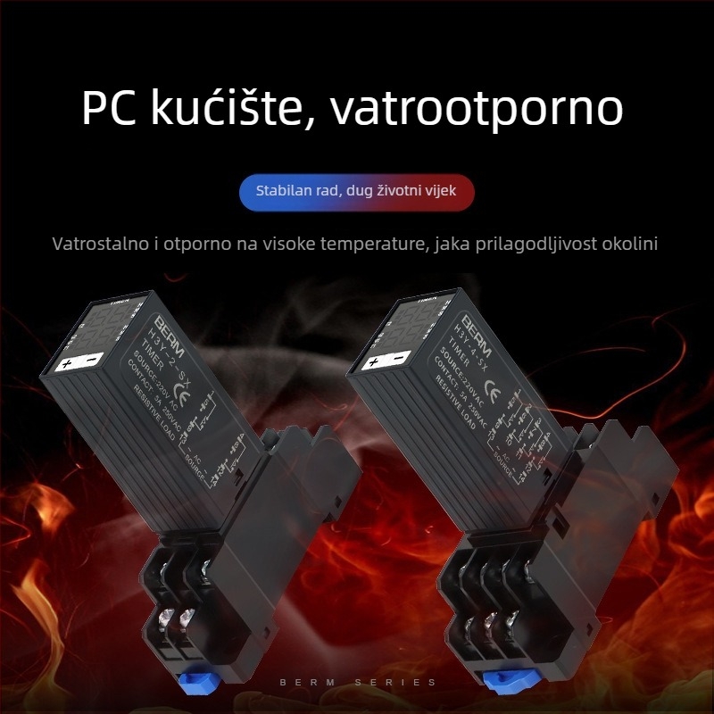 H3Y-2/H3Y-4 vremensko rele s digitalnim zaslonom, cikličko mjerenje vremena, 24V/220V