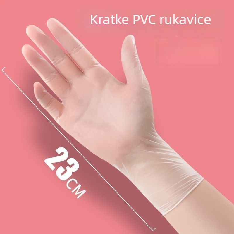 Jednokratne PVC rukavice za ljepotu i njegu tijela: masaža leđa, masaža stopala, pedikura, kućno pranje kose, catering, otporne na ulje, komercijalna uporaba