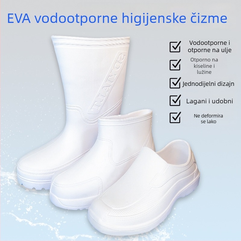 EVA čizme: lagane visoke čizme za kišu, vodootporne radne cipele, otporne na ulje i kiseline, unisex