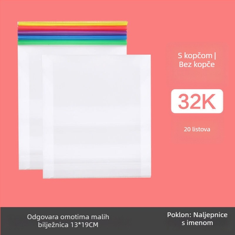 Debeli prozirni zaštitnik za bilježnice, plastična navlaka za knjige, vodootporan, za učenike