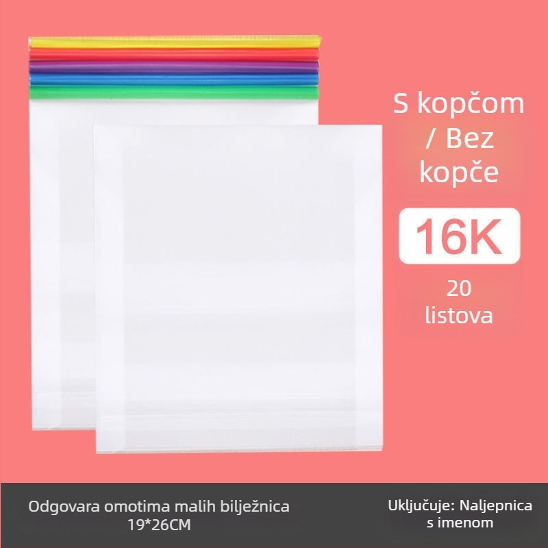 Debeli prozirni zaštitnik za bilježnice, plastična navlaka za knjige, vodootporan, za učenike