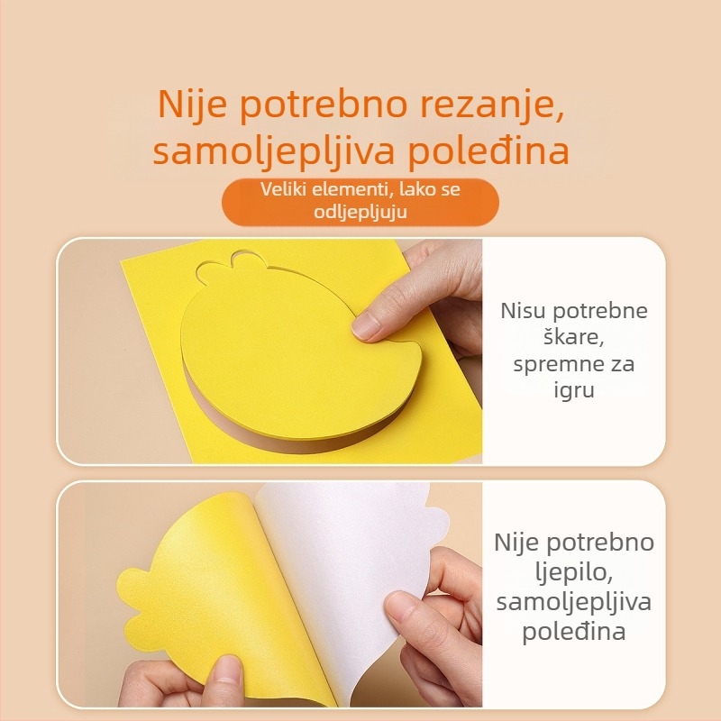 Dječje 3D EVA naljepnice – komplet za izradu s temom princeze, DIY edukativne naljepnice