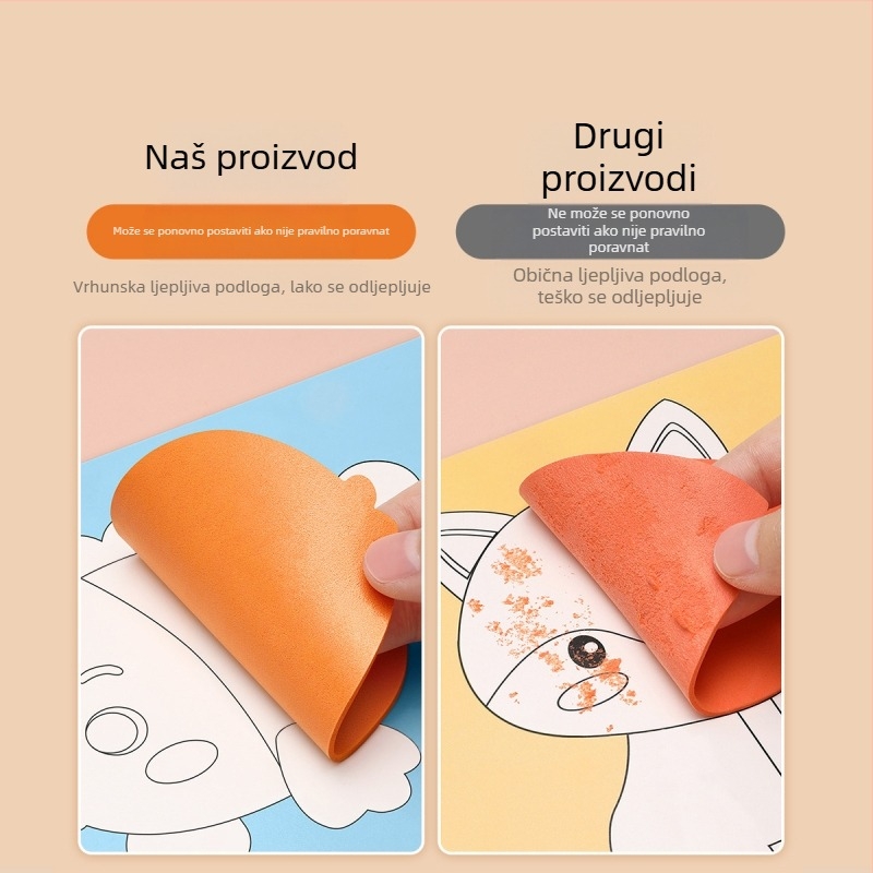 Dječje 3D EVA naljepnice – komplet za izradu s temom princeze, DIY edukativne naljepnice