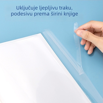 Deli Navlaka za knjigu VM102/VM103 70602S/70603S Vodootporna prozirna matirana debela PP navlaka