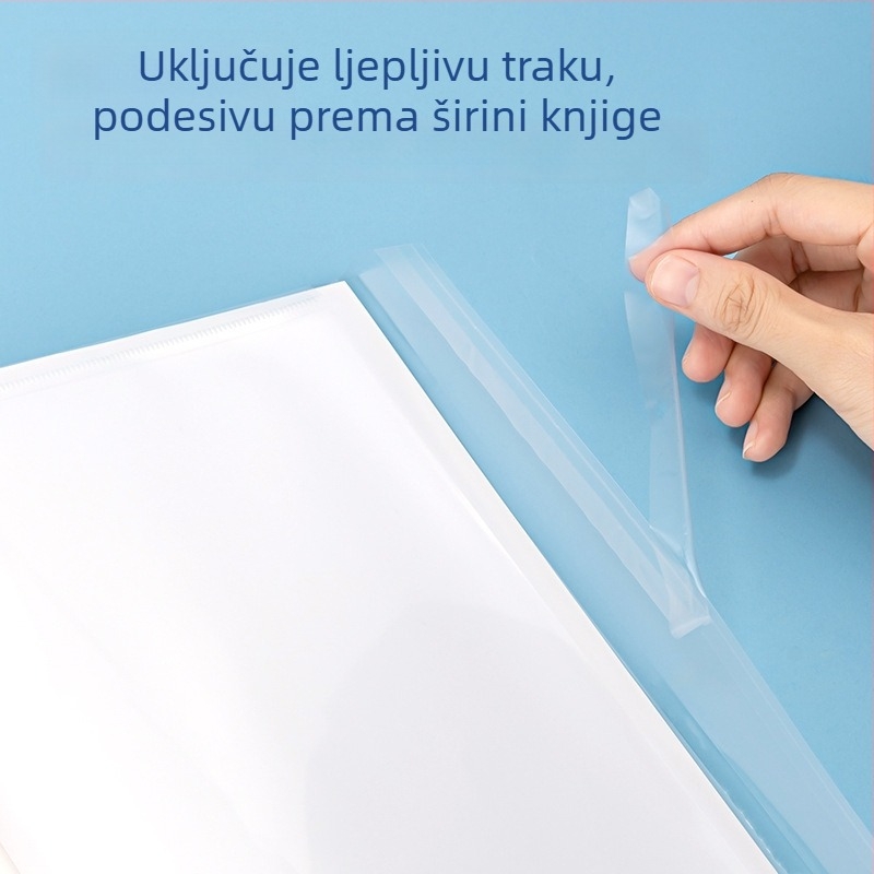 Deli Navlaka za knjigu VM102/VM103 70602S/70603S Vodootporna prozirna matirana debela PP navlaka