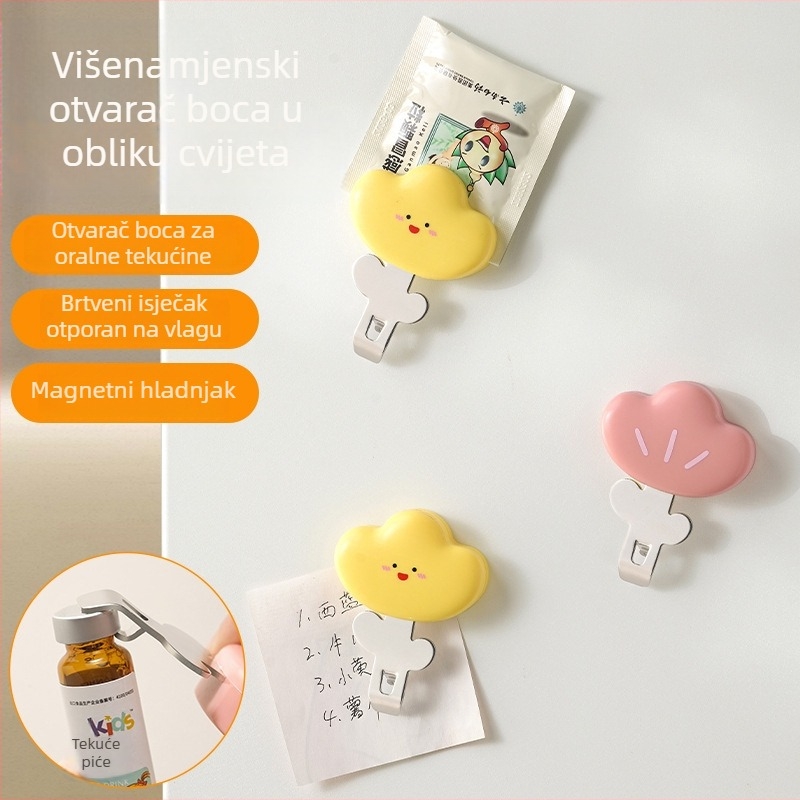 Višenamjenski magnetski otvarač za boce, prenosni magnetski hladnjak i klipsa za zatvaranje snackova