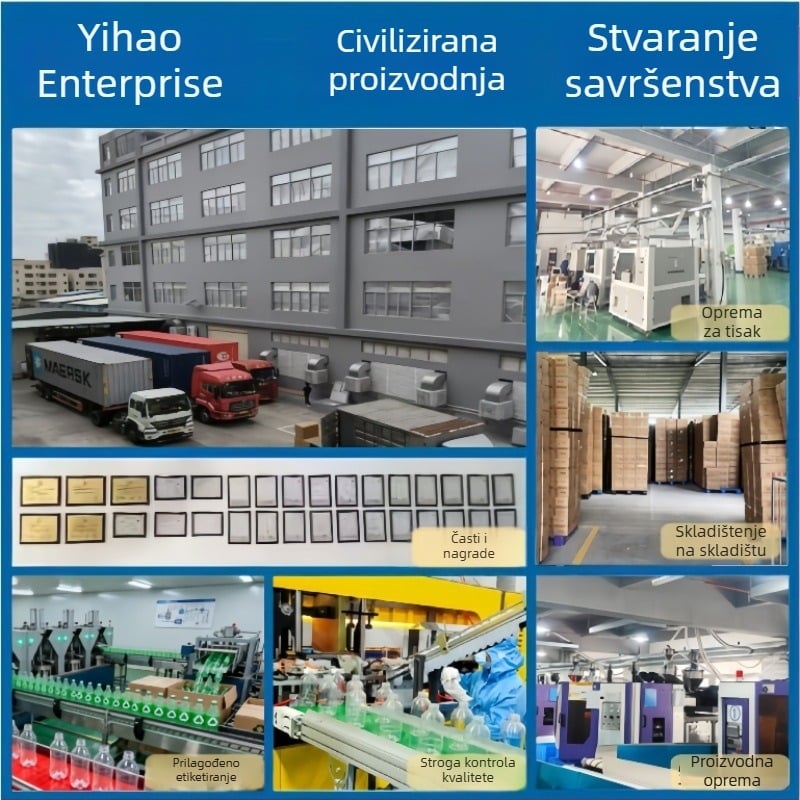 500 ml prozirna plastična boca s poklopcem – kvaliteta hrane, debele stijene, za sokove, napitke, enzime i med