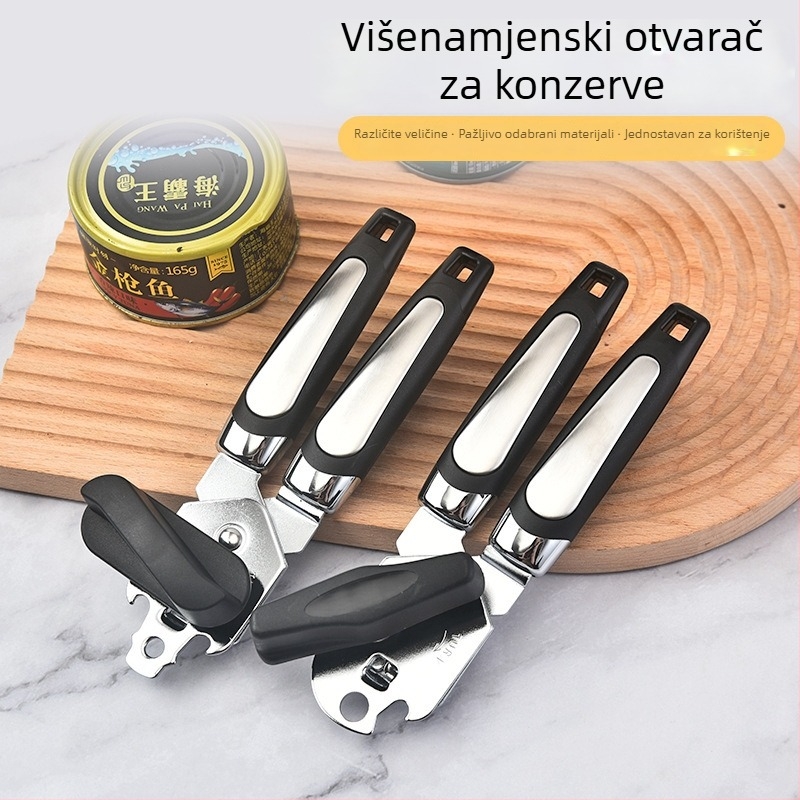 Ručni otvarač za konzerve od nehrđajućeg čelika – višenamjenski kuhinjski alat