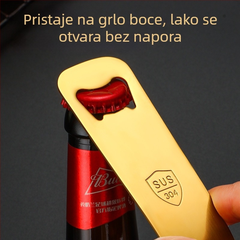 Otvarač boce piva od 304 nehrđajućeg čelika – kreativni poslovni dar uz mogućnost logotipa
