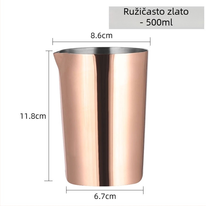 Nehrđajući čelik - čaša za miješanje koktela