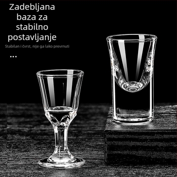 Set za vino i čaše za liker, 6 dekantera i 6 čaša s debelim nogama, otporne na lomljenje, za catering