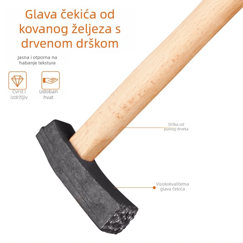 Čekić za teksturu s drvenom drškom – DIY graviranje nakita od zlata i srebra (narukvice i prsteni) s valovitim uzorkom