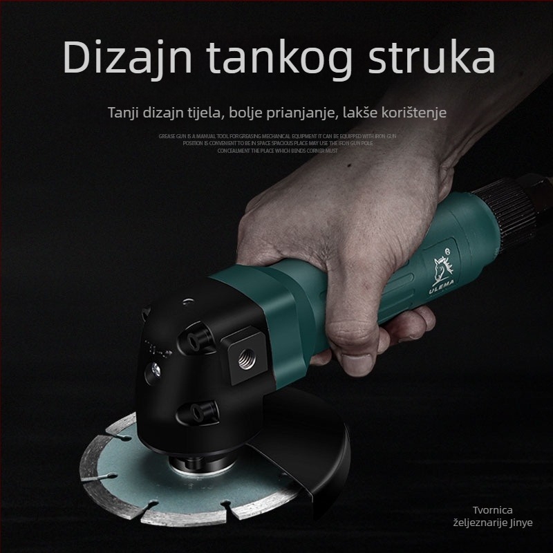 ULEMA 4-inčna pneumatska kutna brusilica industrijske kvalitete za rezanje, brušenje i poliranje - Jinye